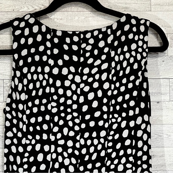 DN Design Fit & Flare Slip Dress / Black & White / Size 10 - Picture 7 of 10